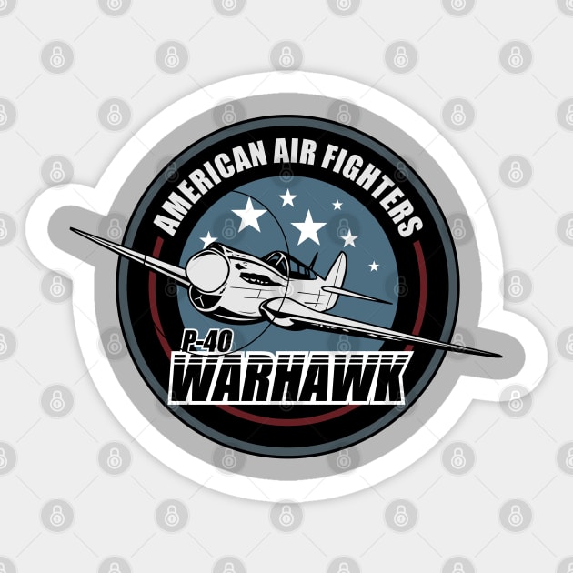 WW2 P-40 Warhawk Sticker by TCP